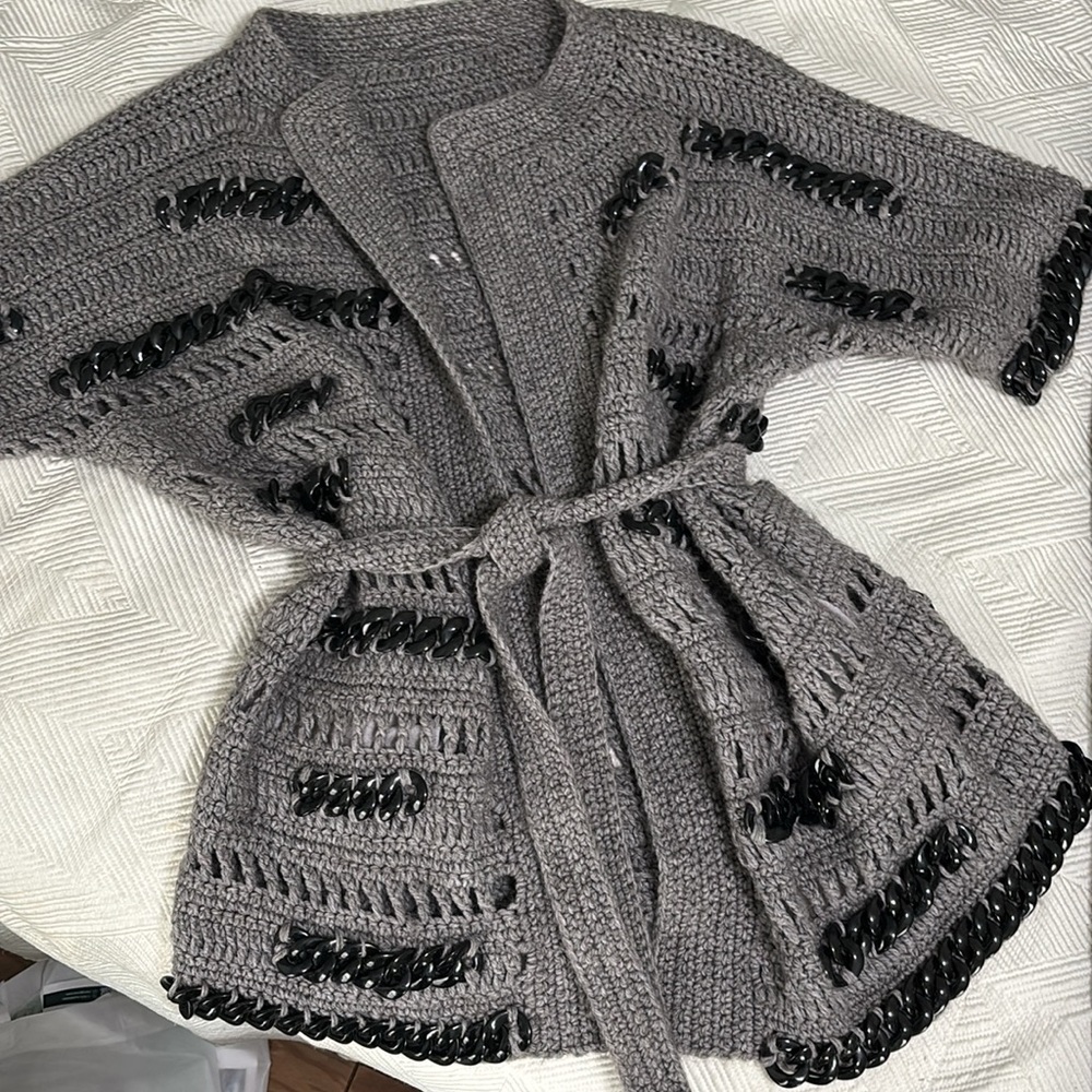 Chunky Knit Kimono Style Sweater